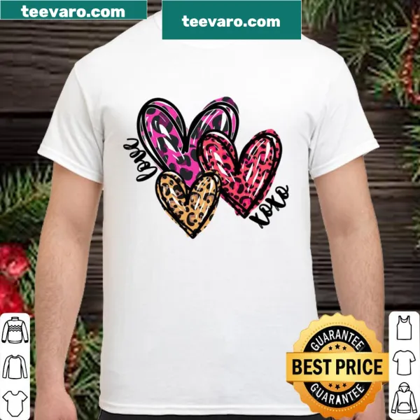 Cute Valentine's Day shirt with hearts and XOXO design