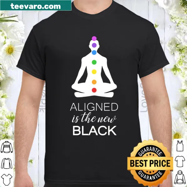Minimalist typography tee promoting balance and alignment.