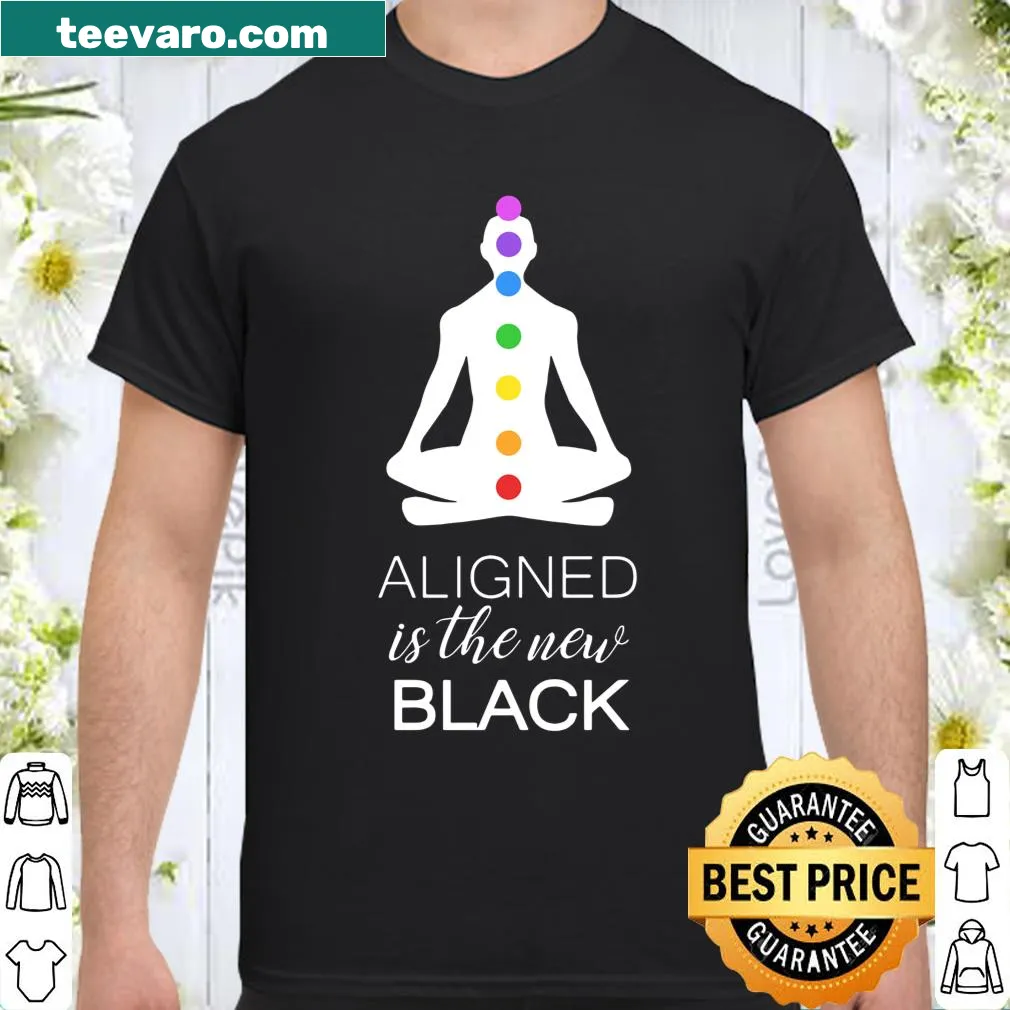 Minimalist typography tee promoting balance and alignment.