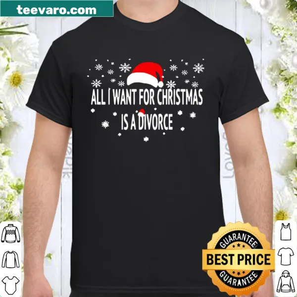 Sarcastic Christmas shirt with divorce saying