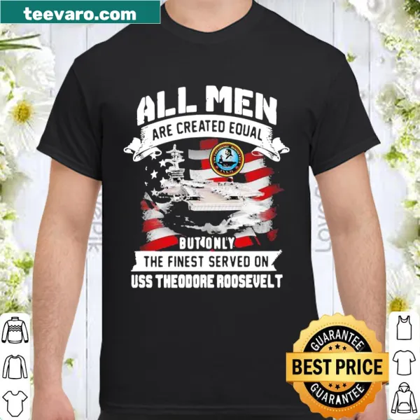 Patriotic shirt with American flag and military message