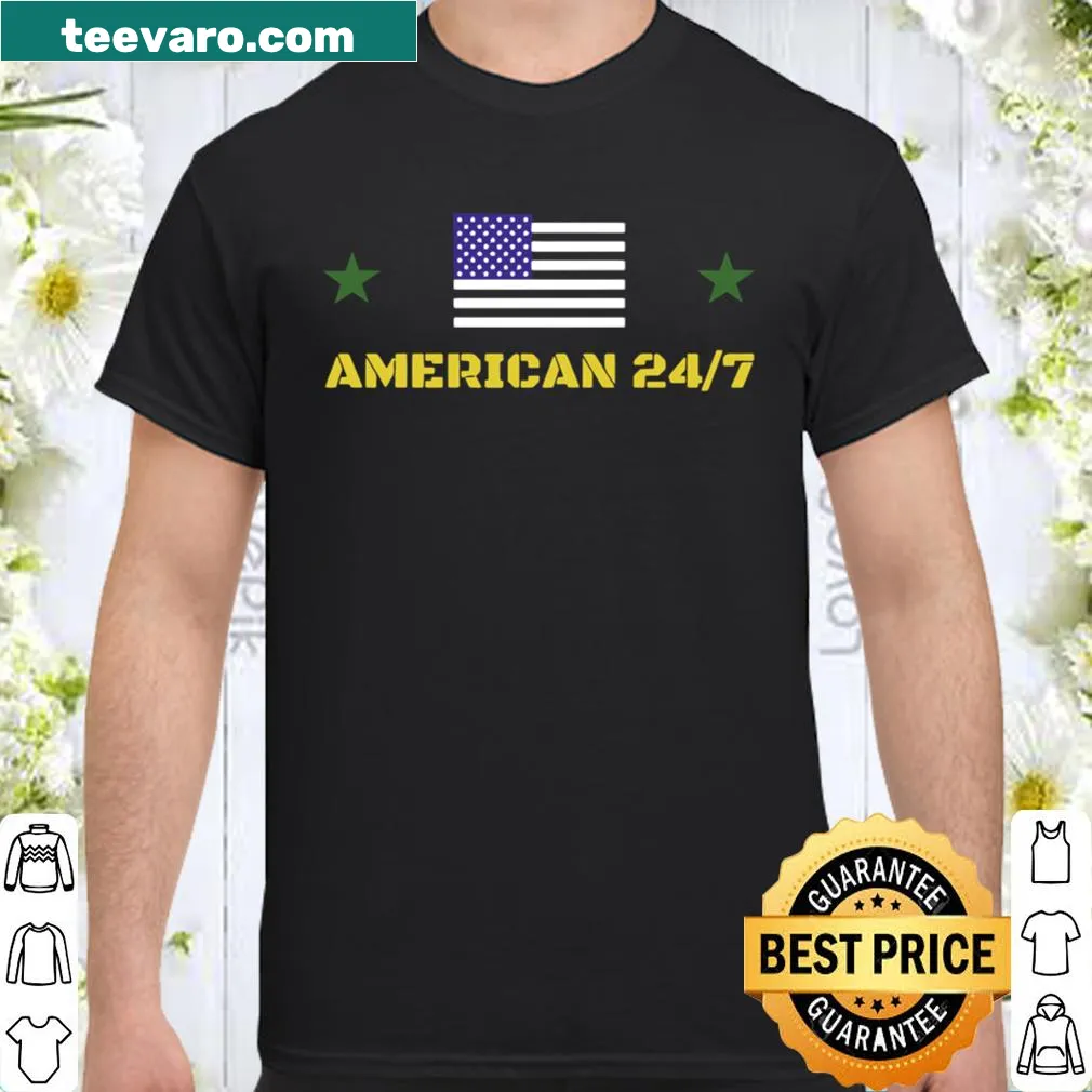 Patriotic shirt showcasing a bold American theme design.