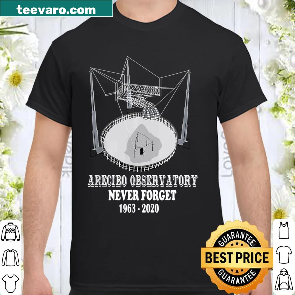 Shirt honoring Arecibo Observatory and its contributions to astronomy