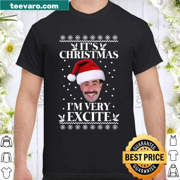 Kids sweatshirt with funny BORAT Christmas text