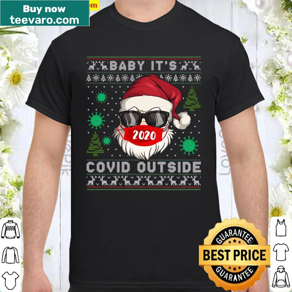 Edgy Santa shirt with humorous holiday phrase for Christmas