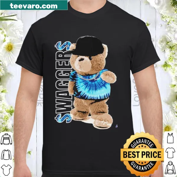 Playful bear graphic shirt with sneakers