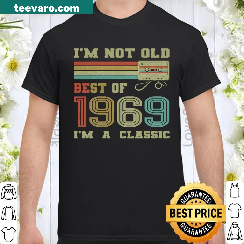 Vintage cassette tape design celebrating the best of 1969
