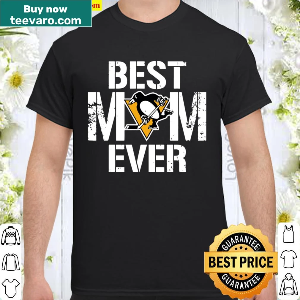 Pittsburgh Penguins Mom t-shirt proclaiming 'Best Pittsburgh Penguins Mom Ever'