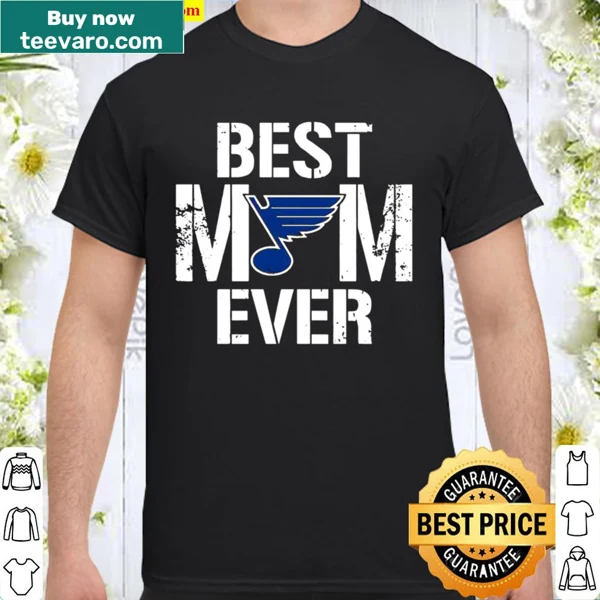 Sentimental shirt for St. Louis Blues moms with 'Best Mom' declaration.