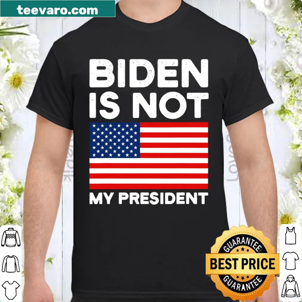 Political shirt with American flag and text about Biden