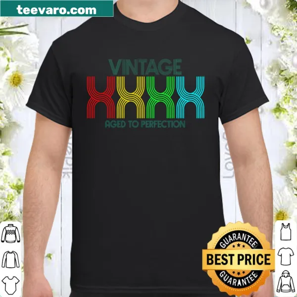 Customizable vintage-style birthday shirt