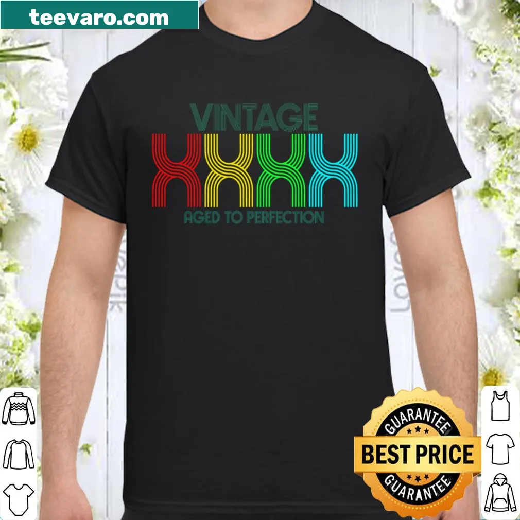 Customizable vintage-style birthday shirt