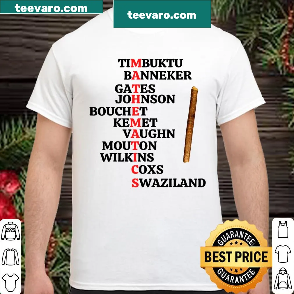 Black Mathematicians t-shirt with clever typography