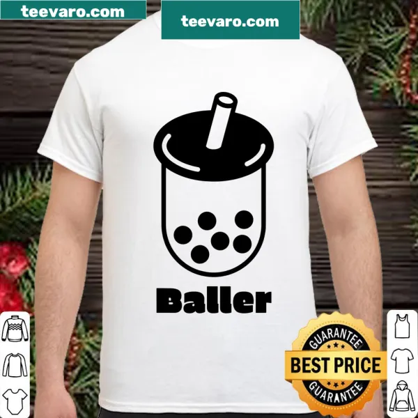 Boba tea cup graphic shirt celebrating bubble tea culture