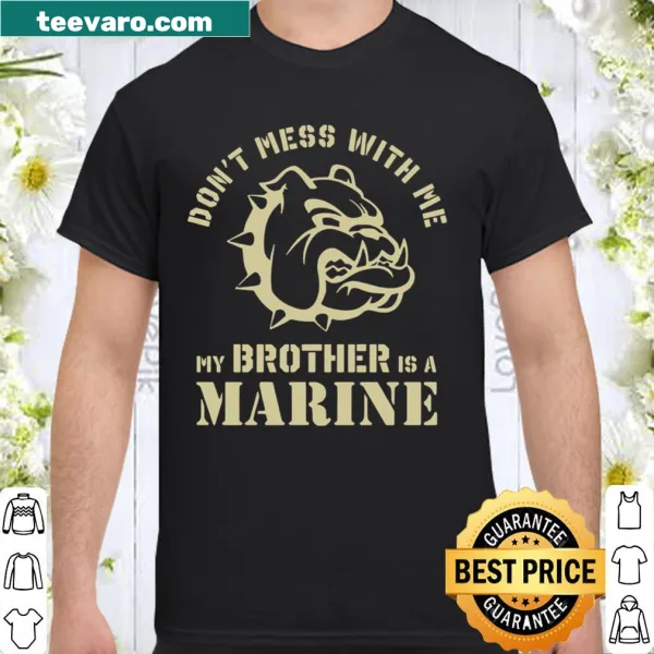 Bold typography declaring pride with a bulldog and military theme.