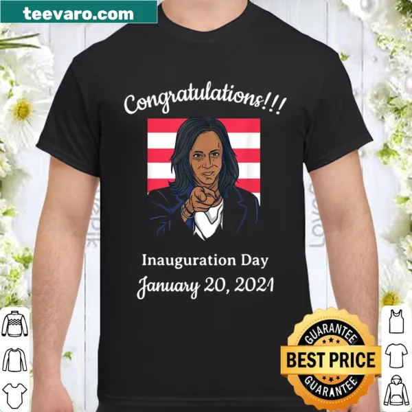 Inauguration Day 2021 shirt with 'Congratulations Biden-Harris' text