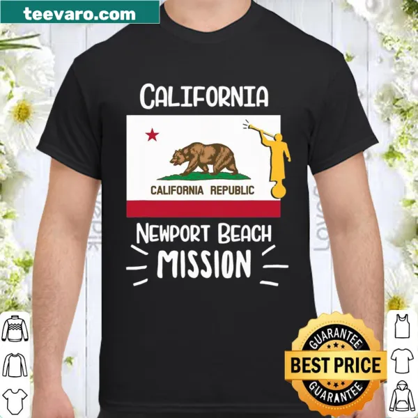 Illustrated shirt representing California Newport Beach and LDS mission life