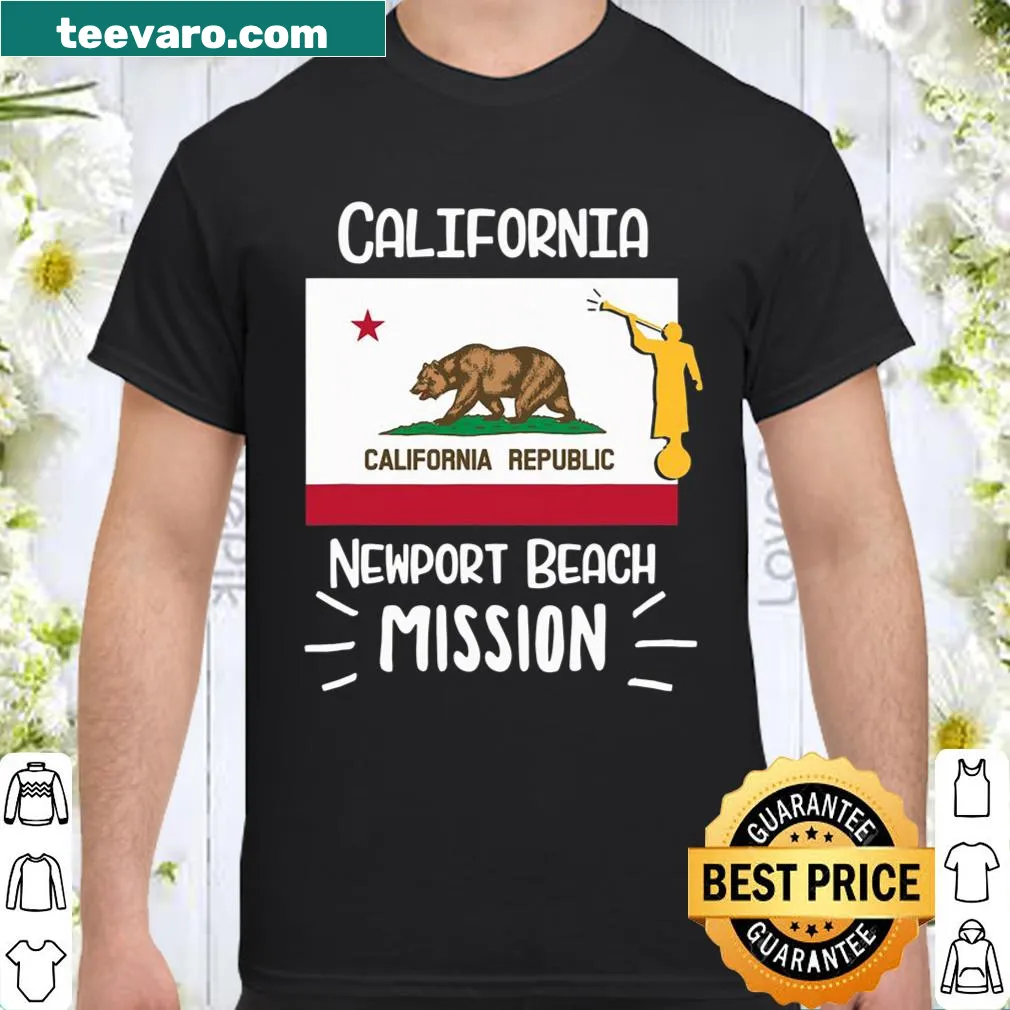 Illustrated shirt representing California Newport Beach and LDS mission life