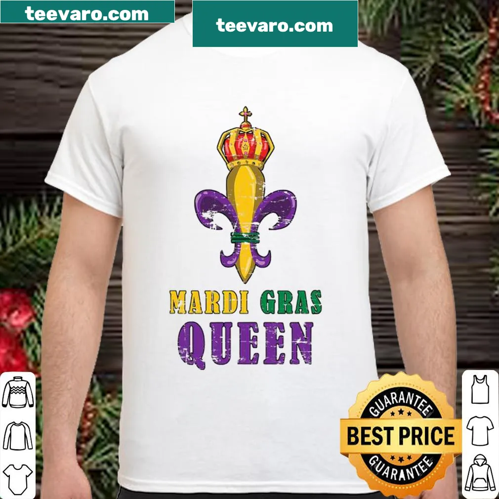 Mardi Gras Queen cartoon design celebrating carnival spirit