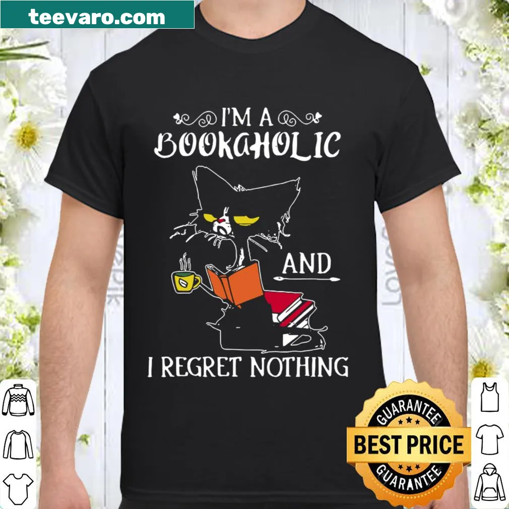 Shirt with text declaring love for books and reading