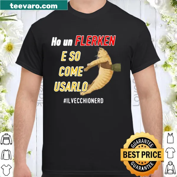 Humorous gamer shirt featuring a cat-themed illustration and quirky text