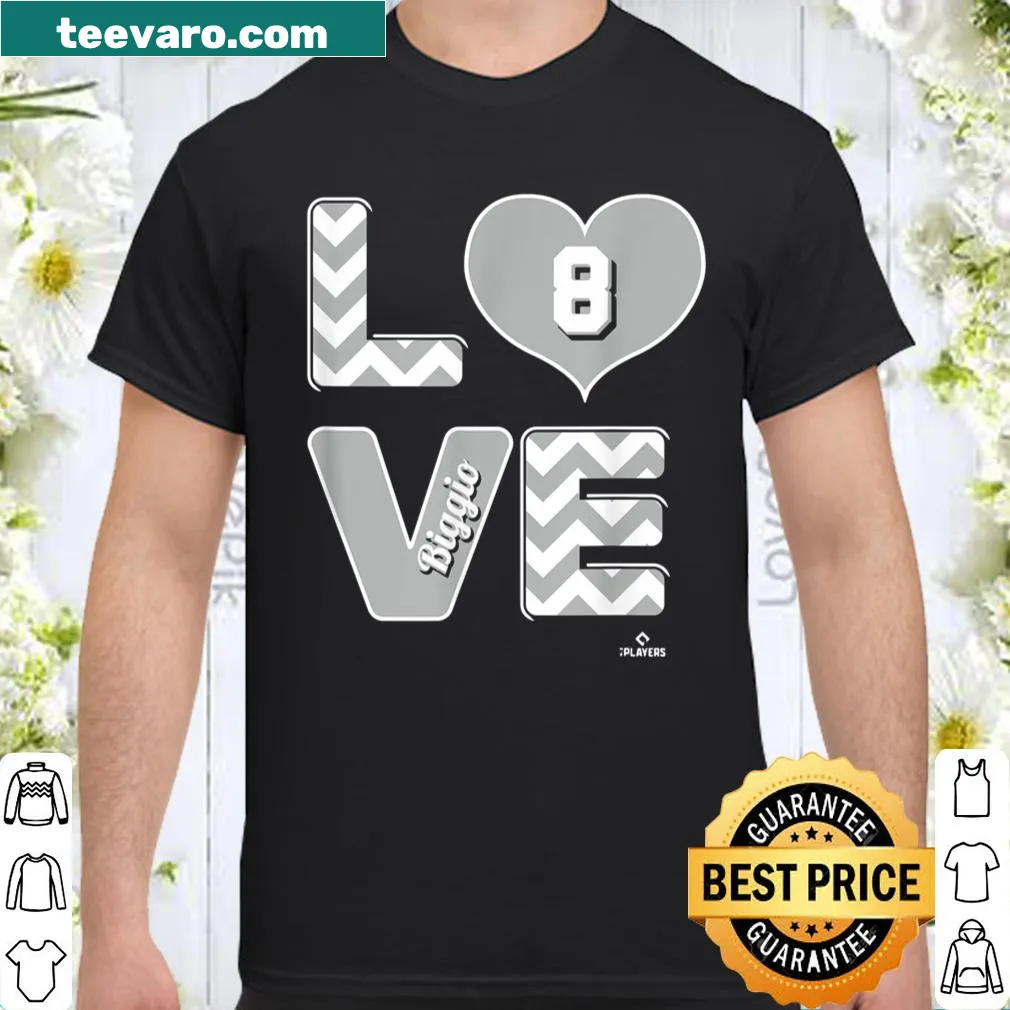 Shirt featuring tribute to Cavan Biggio with love theme