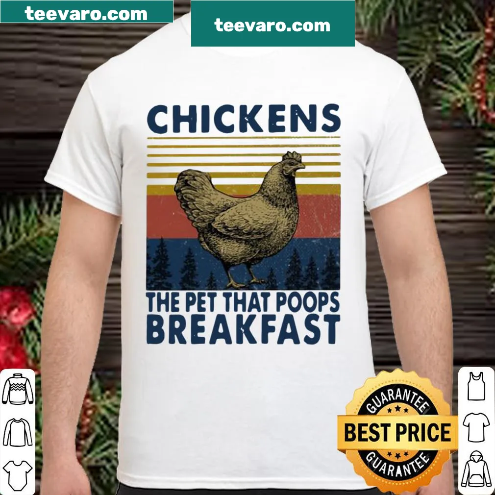 Vintage-style shirt celebrating chickens as pets