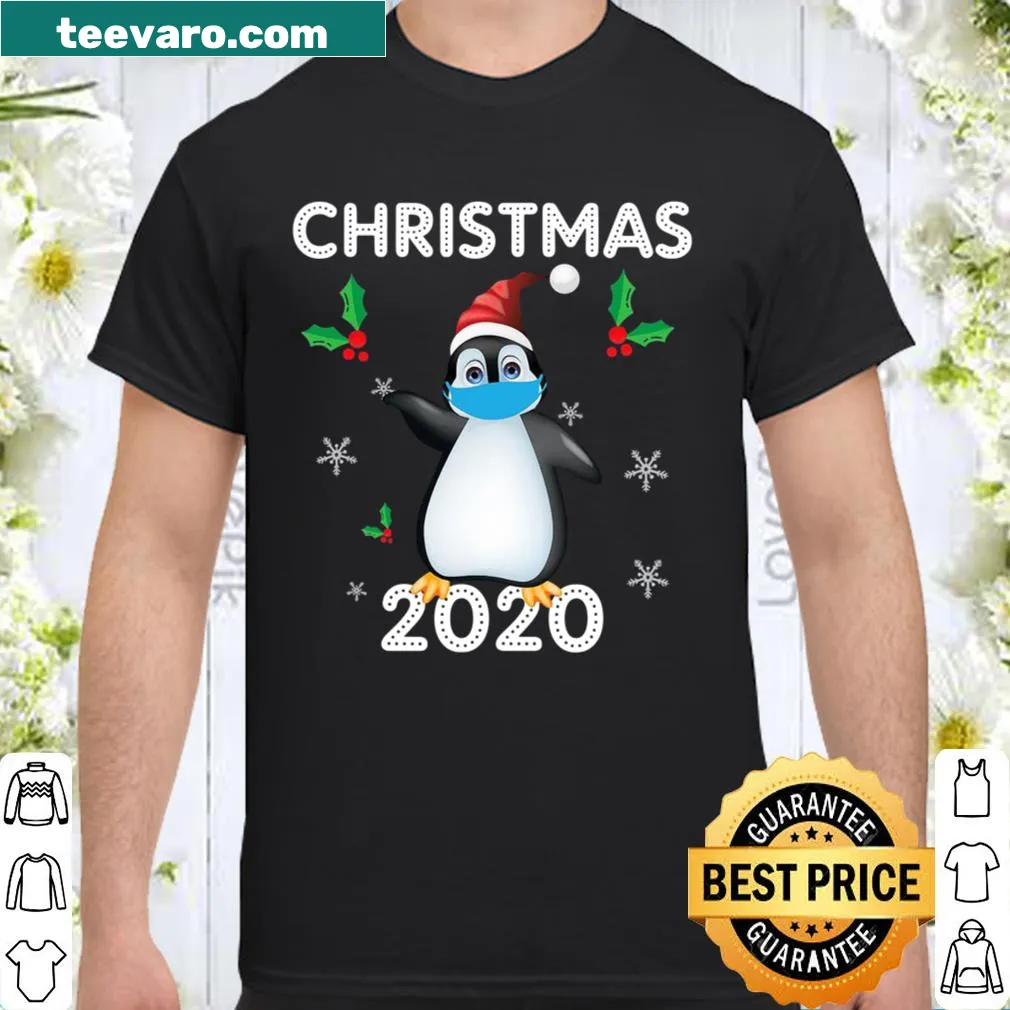 Funny Christmas shirt for penguin lovers with playful design