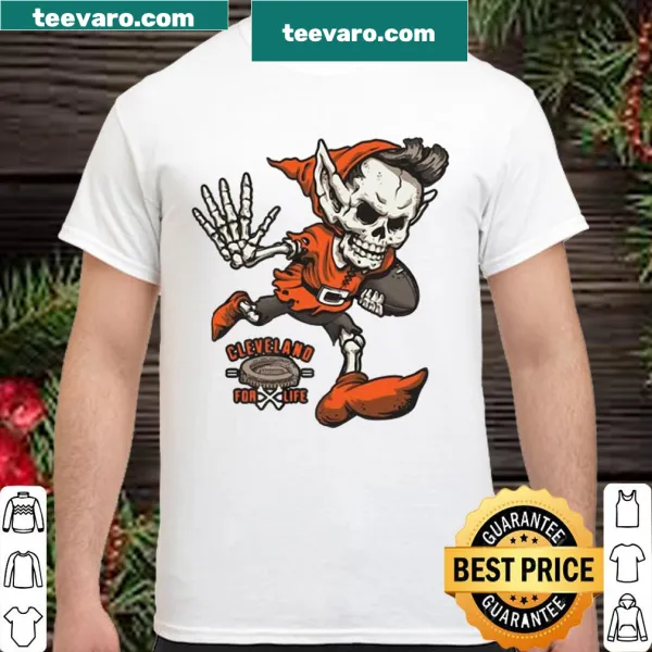 Cleveland Football For Life shirt with bold typography