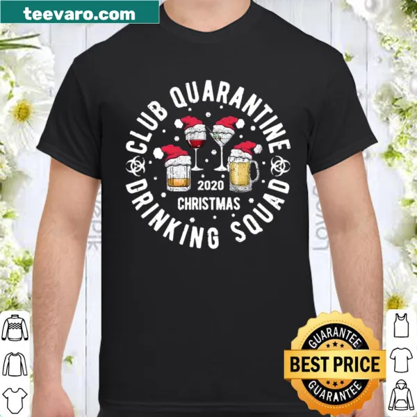 Distressed T-shirt for Club Quarantine Drinking Squad