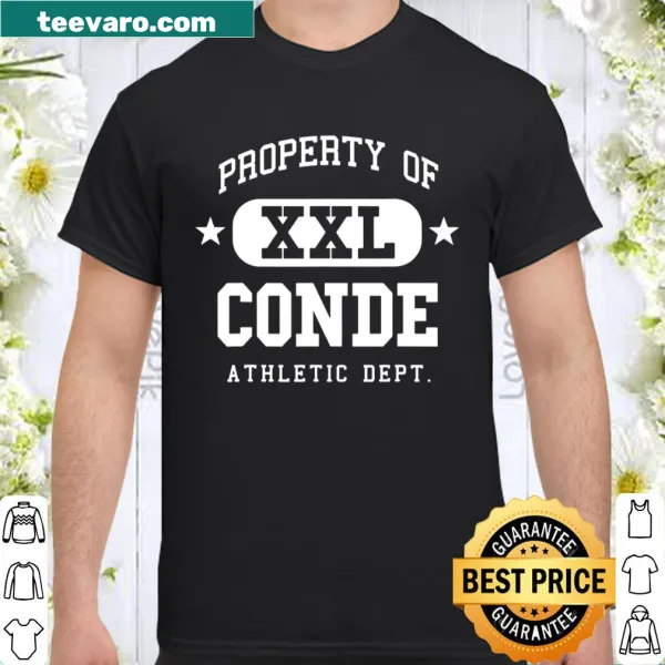 Retro-style shirt with Conde family name for school teams