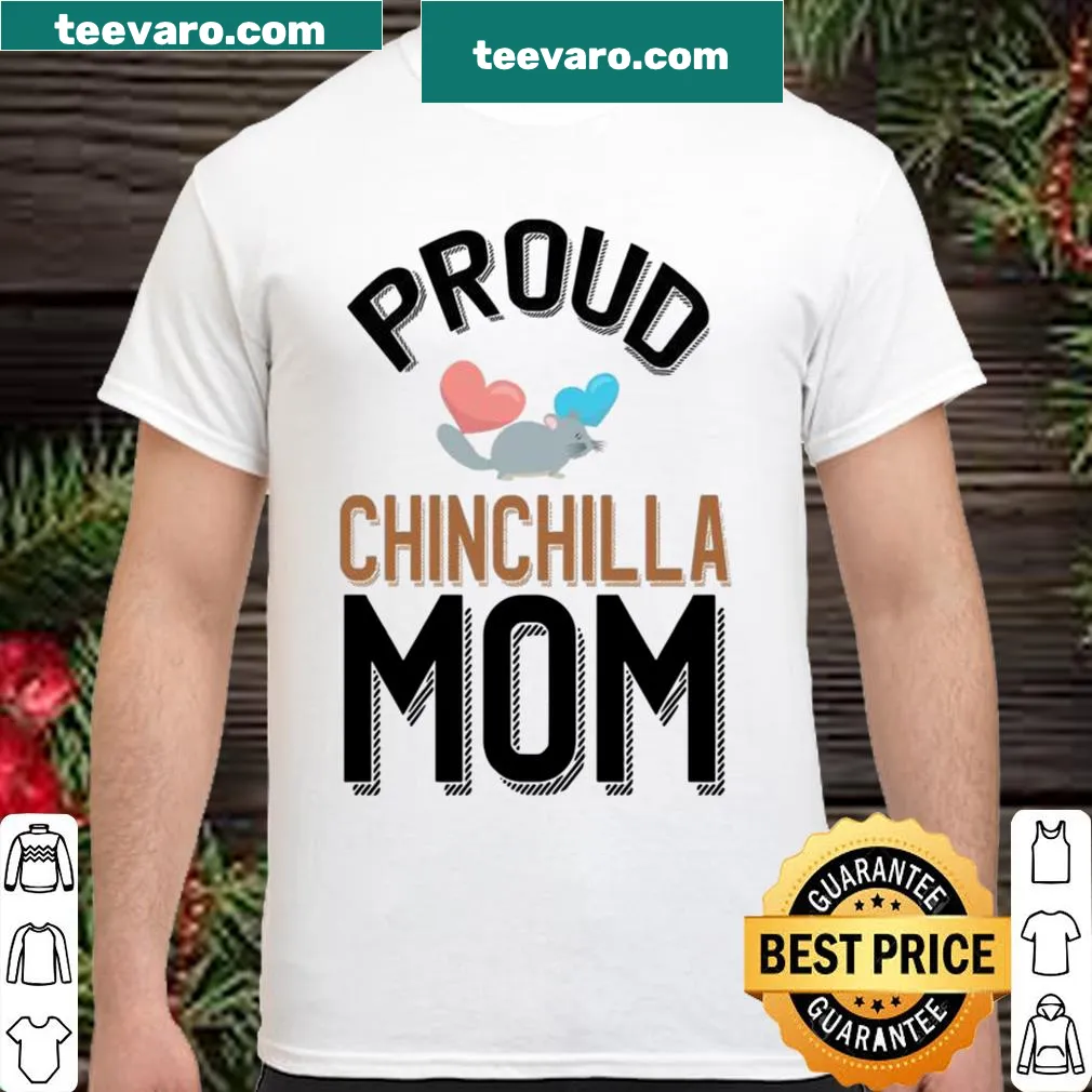 Cute illustration of a chinchilla on a proud pet owner shirt