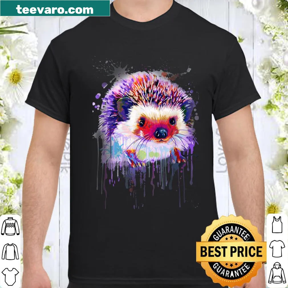 Vintage-style hedgehog graphic on a cute kids' shirt