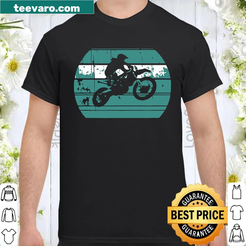 Vintage dirt bike motocross t-shirt for men