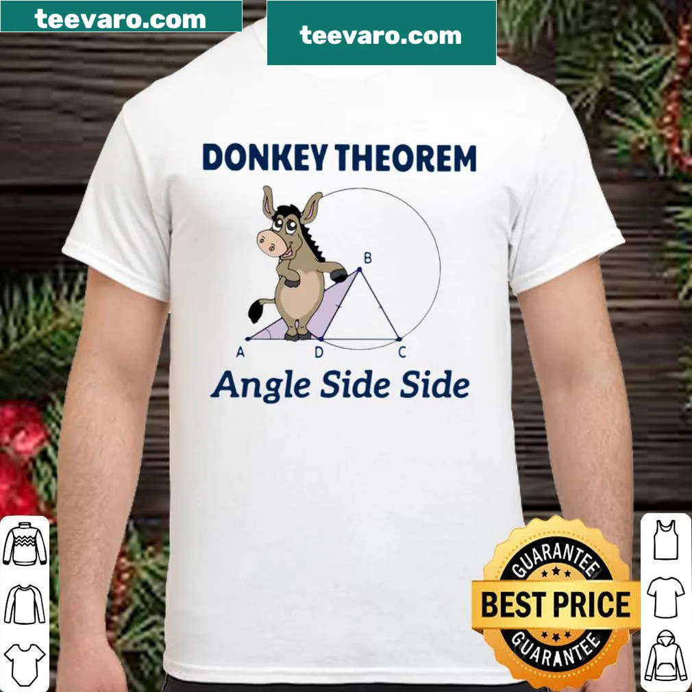 Humorous shirt featuring donkey theorem design and playful math graphics