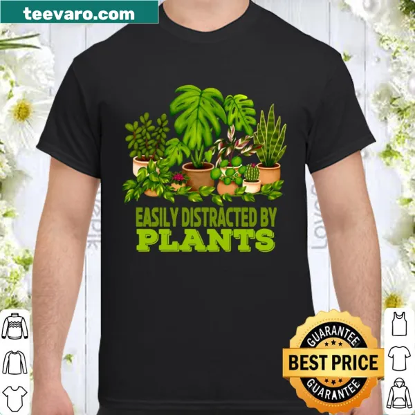 Humorous shirt for plant lovers featuring playful text and illustrations