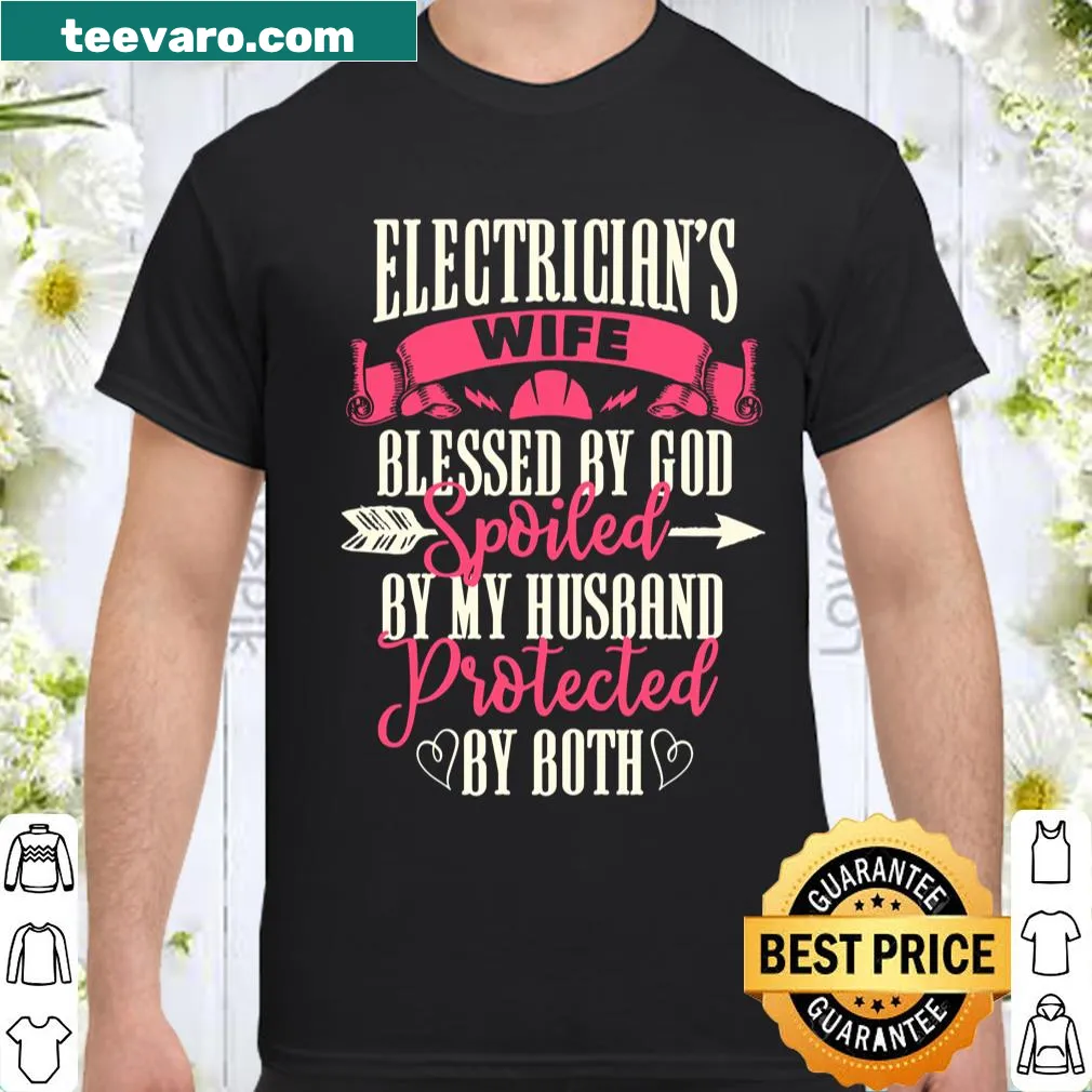 Sweatshirt with badge design for electricians' wives