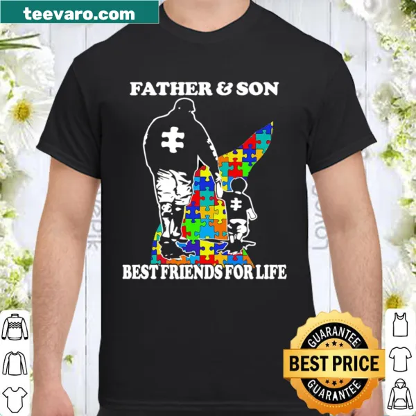 Shirt stating BEST FRIENDS FOR LIFE for father and son