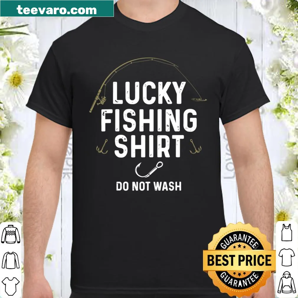 Funny fishing t-shirt with 'Do Not Wash' text for fishermen