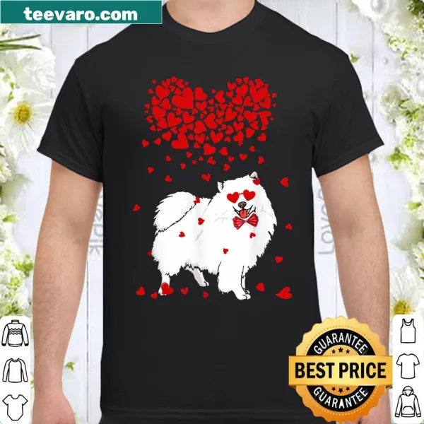 Funny American Eskimo dog shirt with humorous outfit design