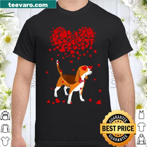 Funny Beagle dog shirt with whimsical outfit illustration