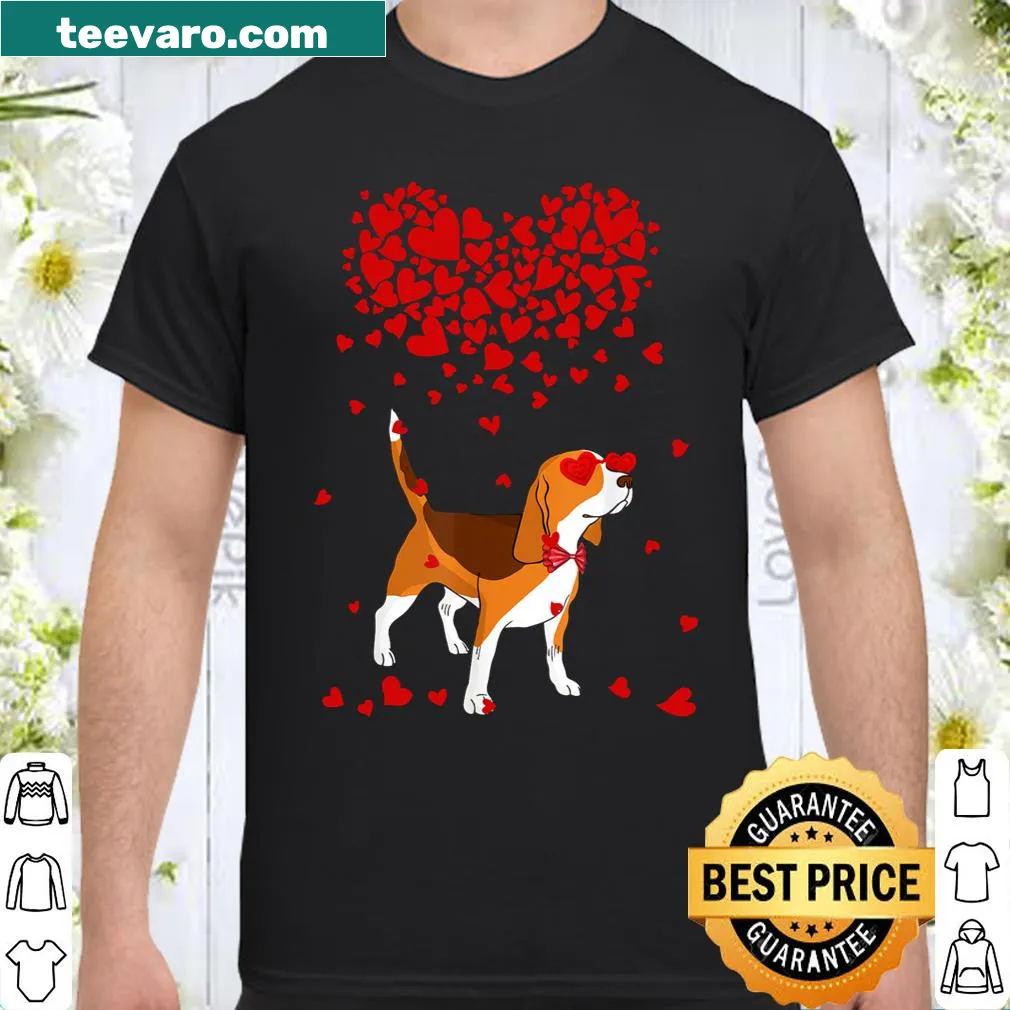 Funny Beagle dog shirt with whimsical outfit illustration