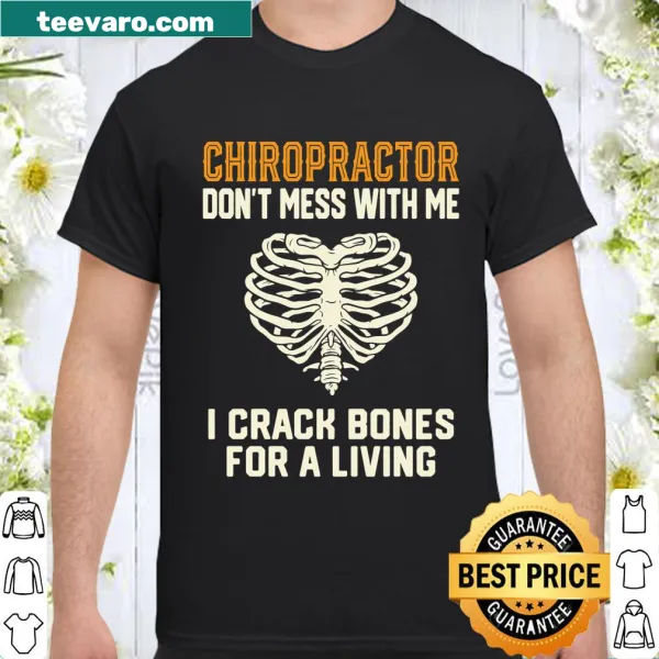 Humorous chiropractor-themed graphic on sweatshirt