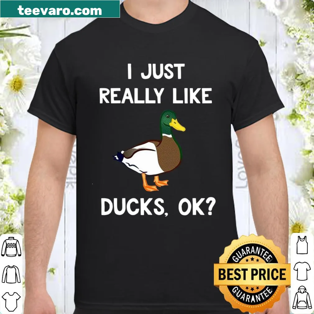Humorous shirt for duck lovers with a playful graphic