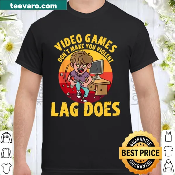 Funny gamer shirt with a humorous gaming quote