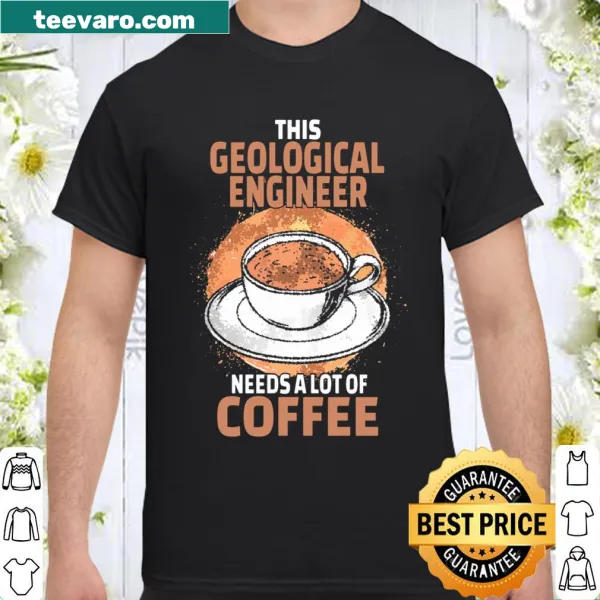 Humorous text graphic for geological engineers on a long sleeve T-shirt