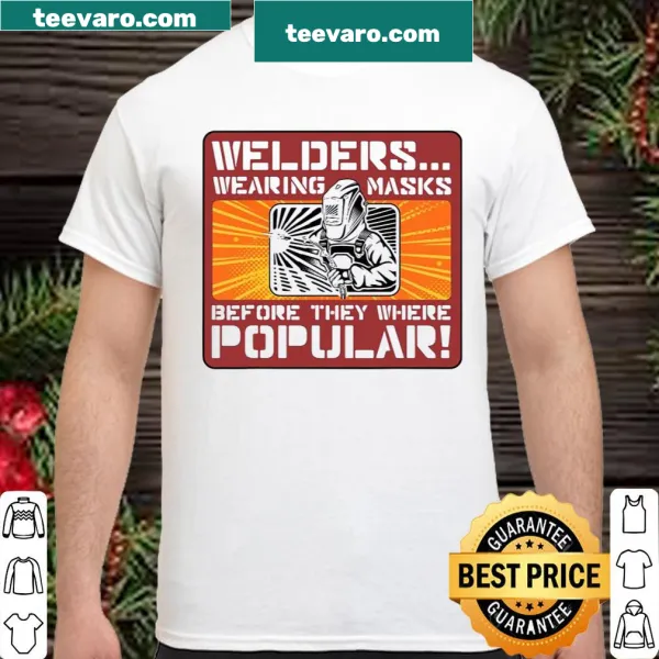 Funny welding t-shirt with helmet graphic and pun