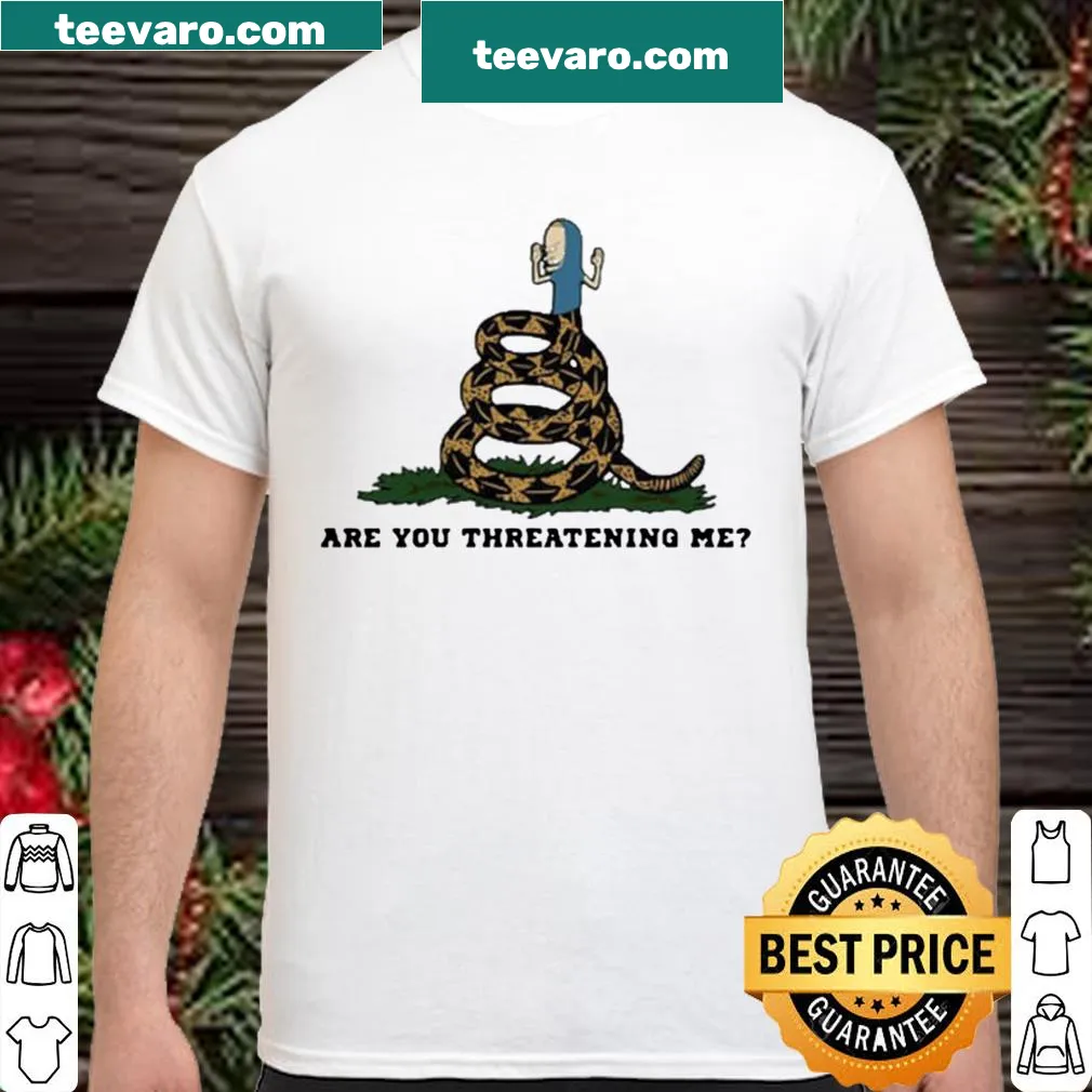 Gadsden Flag shirt with Beavis graphic and humorous text