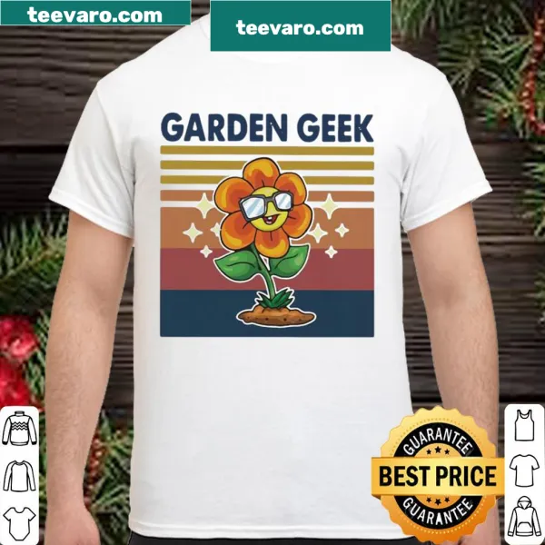 Vintage sunflower graphic celebrating gardening