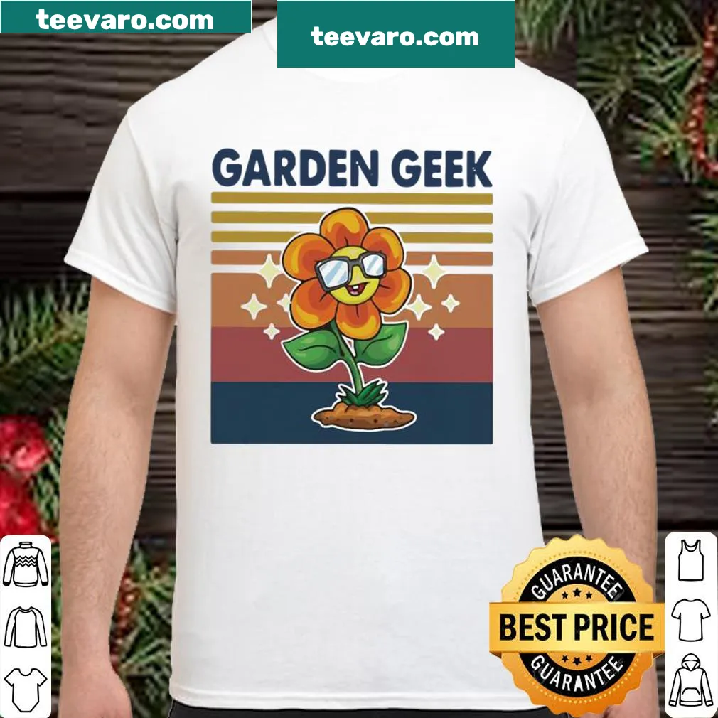 Vintage sunflower graphic celebrating gardening